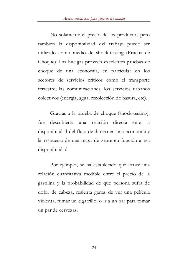 Armas Silenciosas Para Guerras Tranquilas Pdf